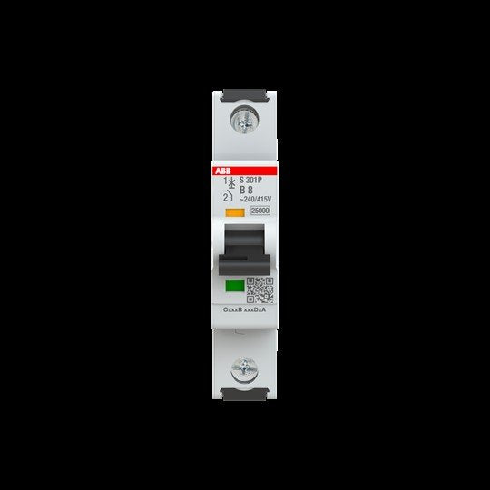 ABB Stotz S&J - Leitungsschutzschalter Sicherungsautomat S301P-B8 25kA, 8A, 1P