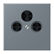 Jung - Einsatz/Abdeckung für Kommunikationstechnik Abdeckung für Sat/BK-Dose LC 990 SAT 251 gris 59 (4320H)
