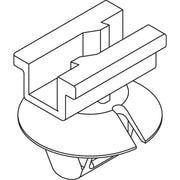 HellermannTyton - Befestigungsschelle für Kabel/Rohre Steckerhalter 151-00222(500) grau 500 Stück − 500 Stück