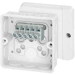 Hensel - Dose, Gehäuse für Montage auf der Wand/Decke Kabelabzweigkasten DE 9326 − 5 Stück by Hensel
