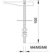 OBO Bettermann - Kippdübel 458 M4x100 G vz