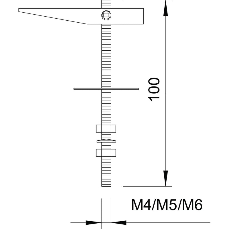 OBO Bettermann - Kippdübel 458 M4x100 G vz