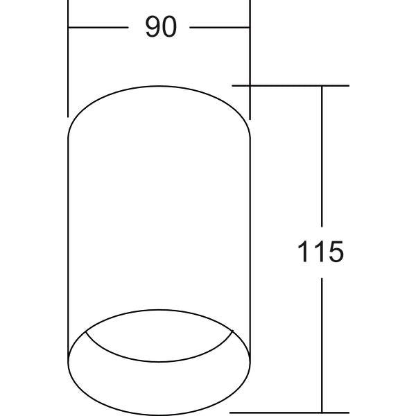 Brumberg Leuchten - Downlight/Strahler/Flutlicht Anbaumodul rund 45101560 strukturschwarz