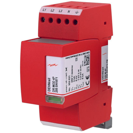 DEHN - Geräteüberspannungsschutz für Energietechnik/Stromversorgung Überspannungsableiter DR M 4P 255 SN1872FM Typ3 4-polig 255V