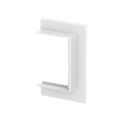 OBO Bettermann - Wandanschlussblende für Geräteeinbaukanal Wandabschlussblende G-AWAO70130RW offene Ausführung