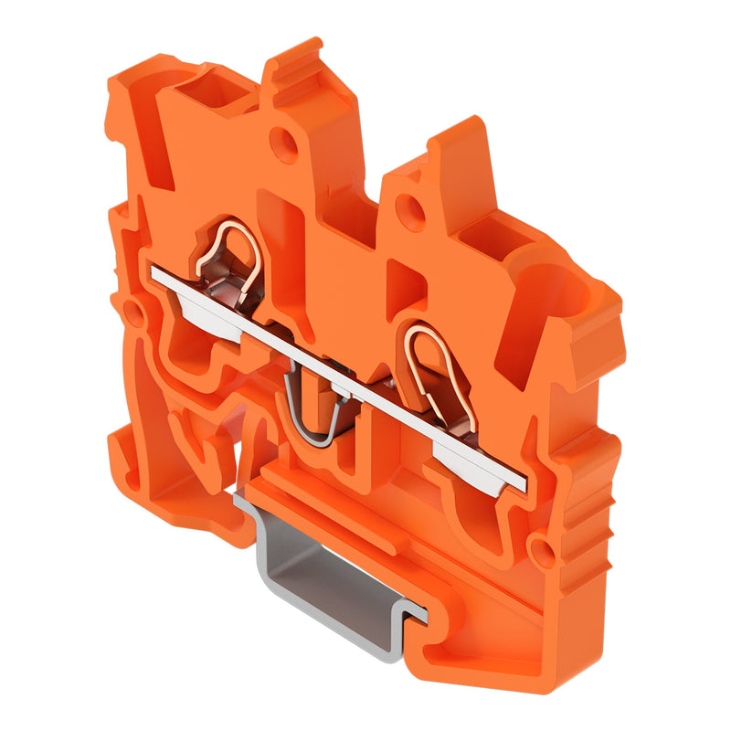 WAGO - Durchgangs-Reihenklemme 2-LeiterMini-Durchgangskl. 2050-1202 1 mm²,orange − 100 Stück