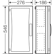 Hensel - Leergehäuse ENYSTAR-Leergehäuse FP 0341 EB.maße 216x486x136