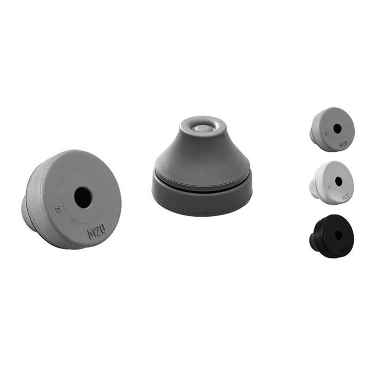 Jacob - Kabeleinsteckstutzen Dichtungsdurchführung G502-1016-01 EPDM M16 RAL7035 − 50 Stück