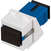 Rutenbeck - LWL-Kupplung SC-Keystone Modul KMK-SC OS2 blau rw SM, OS2 blau, rws