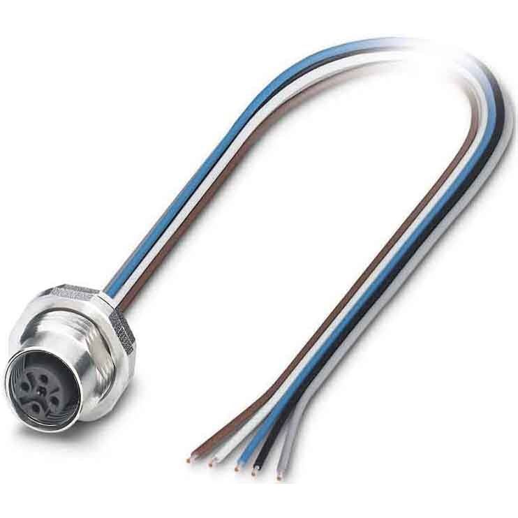 Phoenix Contact - Rundsteckverbinder, feldkonfektionierbar (Industriesteckverbinder) Einbausteckverbinder SACC-DSI-M1 #1554717 Sensor-/Aktor-Wandd.