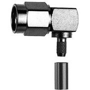 Telegärtner - Koax-Steckverbinder R-SMA-Winkelstecker 100024656 G1 (RG-58C/U) löt/cr − 5 Stück