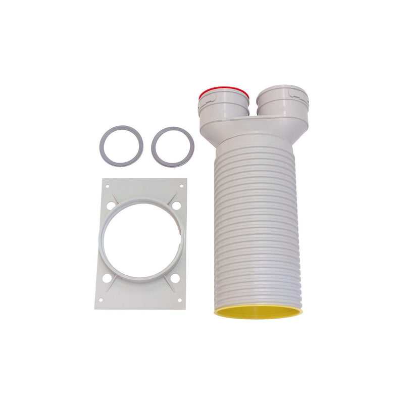 Vaillant - Luftkanal-Wand-/Deckendurchführung rund Ventilanschluss gerade 0020189343 D125mm 2xD75/62mm