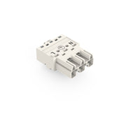 WAGO - Steckverbinder für steckbare Gebäudeinstallation Stecker m. PE-Direktkontat 770-233/002-000 3-polig,weiß − 100 Stück