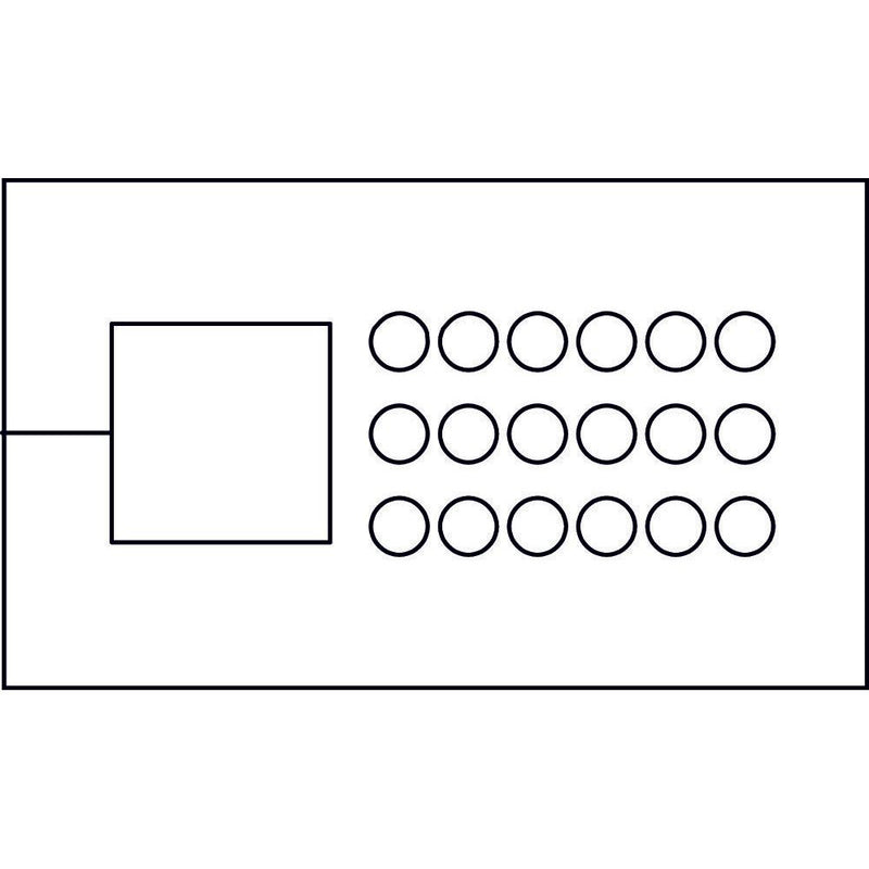 Icotek - Kabelführung für Gehäuse/Schränke Kabeleinführungsleiste KEL-QTA 10/1-DP18 A − 10 Stück