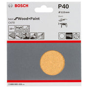 Bosch - Schleifpapier/Schleifvlies Schleifblatt-Set C470 best 2608605426 for Wood and Paint K