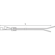 HellermannTyton - Kabelbinder Befestigungsbinder 156-00382(500) grau − 500 Stück