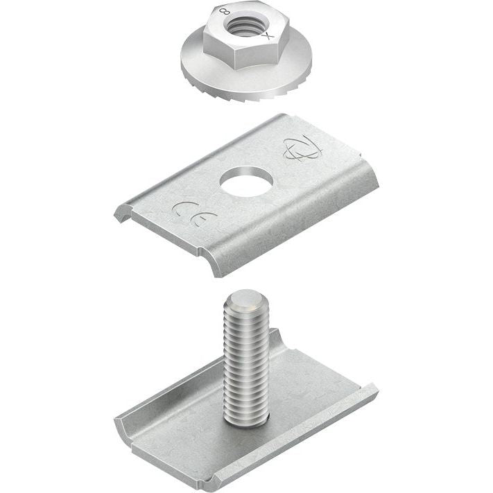 Niedax - Verbinder für Kabeltragsystem Universal-Verbinder GRV M6X20 V − 1 Stück