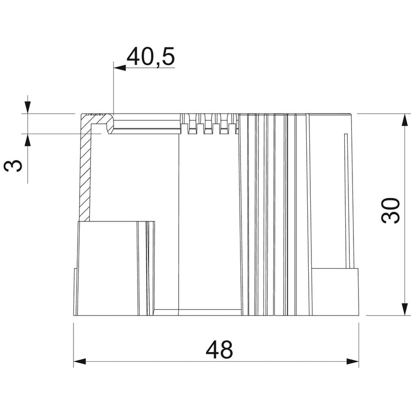 OBO Bettermann - Endtülle für Installationsrohre Rohrendtülle 129 TB PG36 teilbar, PG