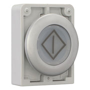 Eaton - Frontelement für Drucktaster Leuchtdrucktaste RMQ-Titan M30C-FDL-W-X100 flach tastend bes