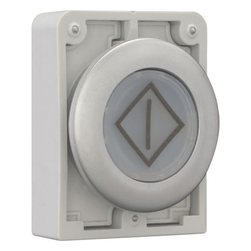 Eaton - Frontelement für Drucktaster Leuchtdrucktaste RMQ-Titan M30C-FDL-W-X100 flach tastend bes