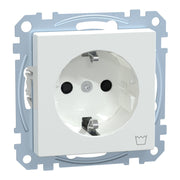 Merten - Steckdose SCHUKO-Steckdose aws/gl MEG2352-0325 Kennz.Waschmaschine