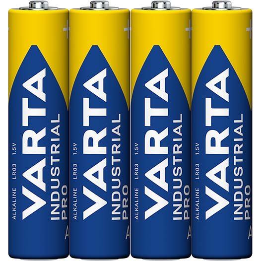 Varta Cons.Varta - Batterie Industrial AAA 4003 Ind. Fol.4 Micro, R3, Al-Mn