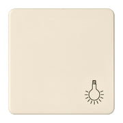 Elso - Abdeckung/Bedienelement für Installationsschalterprogramme Wippe m.Symbol Licht ELG233114 reinweiß