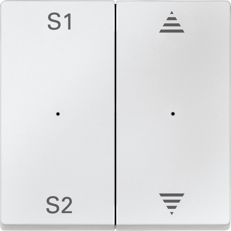 Merten - Abdeckung/Bedienelement für Installationsschalterprogramme Wippe pws MEG5227-0419 2f,(Szene1/2,Auf/Ab)
