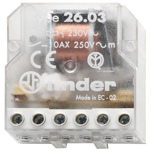 Finder - Stromstoßschalter Stromstoßschalter für Dose 26.03.8.024.0000 1S/1Ö 10A 24VAC − 1 Stück by Finder
