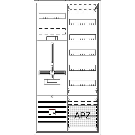 Striebel&John - Zähler-Komplettschrank Komplettschrank DA27BBL AP3Pkt.A271Z1V5A2OVR
