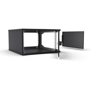 Enoc - Netzwerkgehäuse 19" Basic Wandschrank W3 6-6-P-S 6HE, 600mm Tief, sw