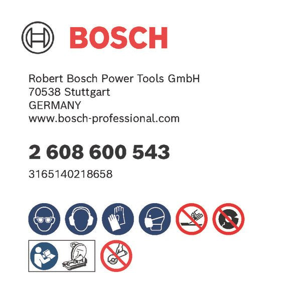 Bosch - Trenn-/Schleifscheibe PRO Metal Gebundene 2608600543 Trennscheibe