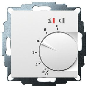 Eberle Controls - Raumthermostat/Uhrenthermostat UP-Raumregler 5-30C AC230V UTE2800-R-RAL9016M55 16A, 1 Schließer