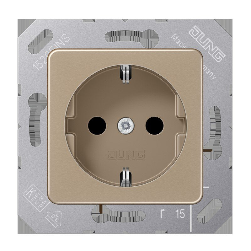 Jung - Steckdose SCHUKO-Steckdose 16A 250V CD 5120 BF BB 50x50mm Klappdeckel