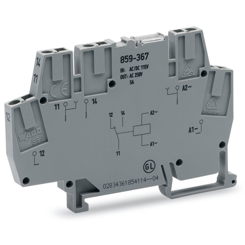 WAGO - Schaltrelais Relaismodul 859-367 AC 115 V − 10 Stück