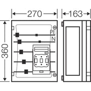 Hensel - Sicherungskasten Sammelschienengehäuse FP 3226 1x3xNH00C 250A 5p