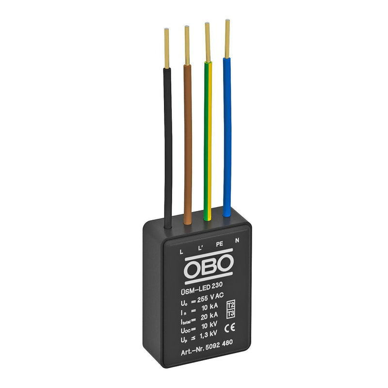 OBO Bettermann - Geräteüberspannungsschutz für Energietechnik/Stromversorgung Überspannungsschutzmodul ÜSM-LED 440 für LED Lampen 440V