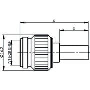 Telegärtner - Koax-Steckverbinder TNC-Kabelstecker cr/cr 100023703 G30 (1.5/3.8) − 5 Stück