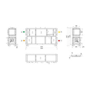 Maico - Lüftungsgerät mit Wärmerückgewinnung gewerblich Kompaktgerät MV4516VRWH RLT1600MV4516VRWH3 1600cbm/h/re/verti.