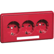Peha - Schalter-/Steckdosenkombination SCHUKO-Steckdose 3-fach ws D 95.6513.02 NA 16A 250V 2-pol.Bfeld