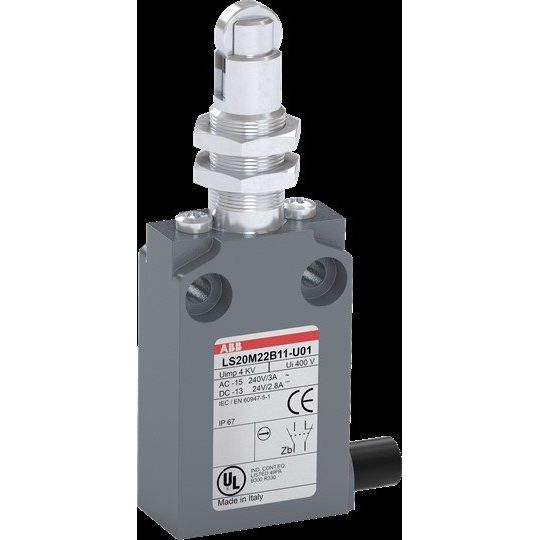 ABB Stotz S&J - Einzelpositionsschalter Kompakt-Pos.schalter LS20M22B11-U01 Metall-Gehäuse IP67