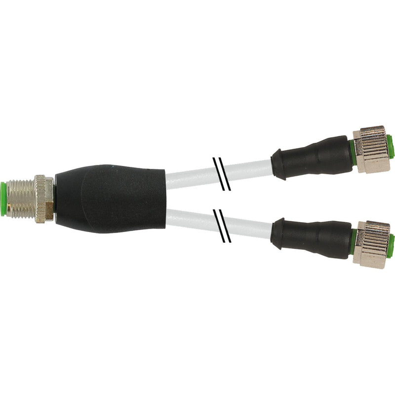 Murrelektronik - Konfektioniertes Sensor-Aktor-Kabel Y-Verteiler 7000-40701-2330030 auf M12 Buchse ger. − 1 Stück