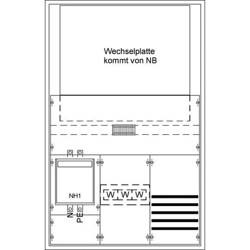 Striebel&John - Zähler-Komplettschrank Mess-u.Wandlerschrank KS4218 für WP 3/4