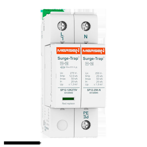 Mersen - Blitzstromableiter für Energietechnik Überspg.-Ableiter Typ 1+2 STPT12-12K150V-2PGM 12,5kA Uc150V 1+1 TT