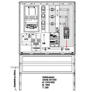 GSAB Elektrotechnik - Zähler-Komplettschrank Wandlermessung 22.W400.AR-ZWS RWE 400A