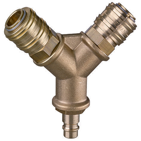 Mennekes - Zubehör/Ersatzteile für CEE-Steckvorrichtungen (IEC 60309) Druckluftverteiler 41442 2-fach 3/8