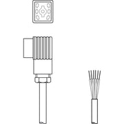 Leuze - Konfektioniertes Sensor-Aktor-Kabel Anschlussleitung BK7 KB-092- 2000- 6
