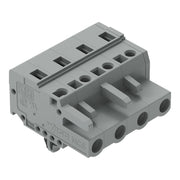 WAGO - Kabelsteckverbinder für Leiterplattensteckverbinder 1-Leiter-Federleiste 231-204/008-000 CAGECLAMP,2,5 mm²,gr − 50 Stück