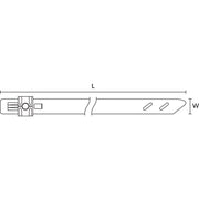 HellermannTyton - Kabelbinder Edelstahlkabelbinder MST200S SS304 ML 100 207x5,9mm − 100 Stück