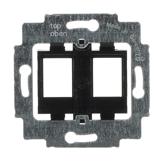 Busch-Jaeger - Einsatz/Abdeckung für Kommunikationstechnik Tragring f.Modular-Jack 1814 schwarz. Sockel